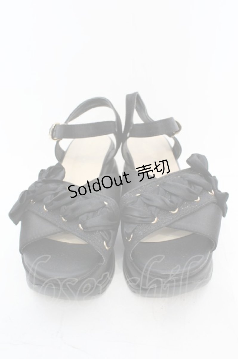 画像2: 【SALE】axes femme / レースアップスポサン M クロ O-25-10-31-2008-AX-SH-OW-ZT273 (2)