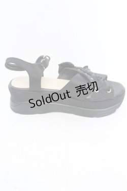 画像6: 【SALE】axes femme / レースアップスポサン M クロ O-25-10-31-2008-AX-SH-OW-ZT273