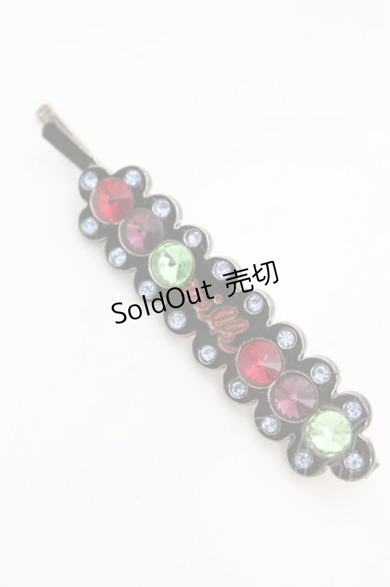 画像1: 【SALE】MILK / ストーン配色ヘアピン  シルバー×マルチ O-25-10-31-2014-ML-AC-IG-ZT168-F005 (1)