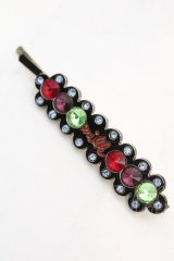 MILK / ストーン配色ヘアピン  シルバー×マルチ O-25-10-31-2014-ML-AC-IG-ZT168-F005