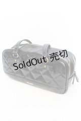 axes femme / ヨコ柄キルトボストンバッグ  クロ O-25-10-31-2003-AX-BG-IG-ZT1102W