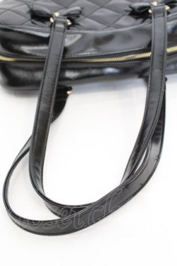 画像3: axes femme / ヨコ柄キルトボストンバッグ  クロ O-25-10-31-2003-AX-BG-IG-OS