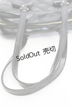 画像3: axes femme / ヨコ柄キルトボストンバッグ  クロ O-25-10-31-2003-AX-BG-IG-ZT1102W