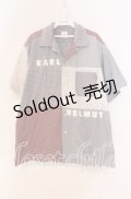 【SALE】Karl Helmut / ギンガム切り替えシャツ  ブルー O-25-10-31-002-EL-BL-IG-ZT191