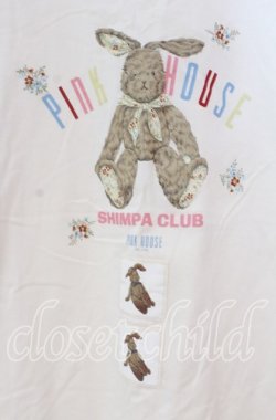 画像2: PINK HOUSE / ラビットプリントTシャツ L オフシロ O-25-10-31-010-LO-TS-IG-OS