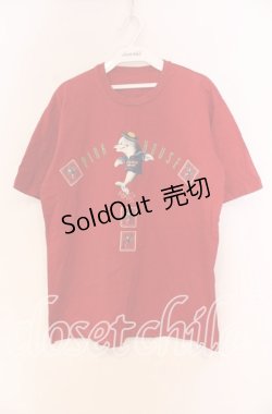 画像1: PINK HOUSE / いるかプリントTシャツ L アカ O-25-10-31-011-LO-TS-IG-ZT080