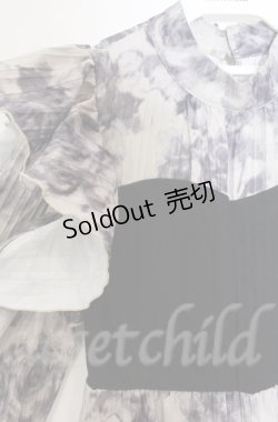 画像2: axes femme / グラデーションローズ柄ワンピース  クロ O-25-10-31-3032-AX-OP-IG-OS