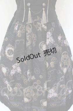 画像3: axes femme / レトロクロック柄ジャンスカ  クロ O-25-10-31-3033-AX-OP-IG-OS