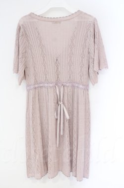 画像3: axes femme POETIQUE / トランプ柄透かし編みカーディガン  ピンKう0 O-25-10-31-3034-AX-TO-IG-OS