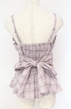 画像3: axes femme POETIQUE / リボンチェックフリルビスチェ  ピンク O-25-10-31-3035-AX-TO-IG-OS