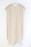 axes femme / バックレースアップロングジレ  アイボリー O-25-10-31-3038-AX-TO-IG-OS