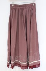 画像3: 【SALE】axes femme / 薔薇刺繍フィッシュテールスカート  ピンク×ワイン O-25-10-31-3039-AX-SK-IG-ZT205 (3)