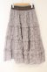 画像1: axes femme / レースロングスカート  モカ O-25-10-31-3041-AX-SK-IG-OS (1)