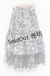 axes femme / フルールPTティアードスカート  クロ O-25-10-31-3046-AX-SK-IG-ZT101