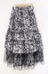 画像1: axes femme / フルールPTティアードスカート  クロ O-25-10-31-3046-AX-SK-IG-OS (1)