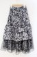 画像2: axes femme / フルールPTティアードスカート  クロ O-25-10-31-3046-AX-SK-IG-OS (2)