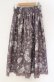 画像2: axes femme / ローズリース柄スカート  パープル系 O-25-10-31-3048-AX-SK-IG-OS (2)