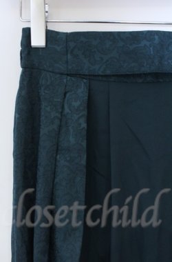 画像2: axes femme / ジャカード切替スカート  グリーン O-25-10-31-3049-AX-SK-IG-OS