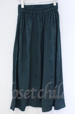 画像3: axes femme / ジャカード切替スカート  グリーン O-25-10-31-3049-AX-SK-IG-OS