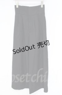 axes femme / ダブルベルトパンツ【ベルト欠品】  クロ O-25-10-31-3059-AX-PA-IG-OS