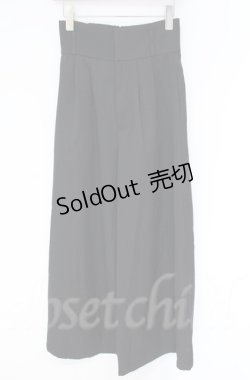 画像1: axes femme / ダブルベルトパンツ【ベルト欠品】  クロ O-25-10-31-3059-AX-PA-IG-OS