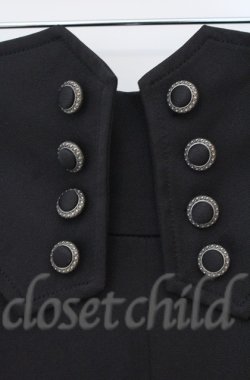 画像2: axes femme / 連ボタンハイウエストパンツ  クロ O-25-10-31-3060-AX-PA-IG-OS