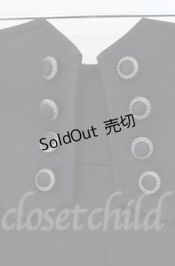 画像2: axes femme / 連ボタンハイウエストパンツ  クロ O-25-10-31-3060-AX-PA-IG-OS