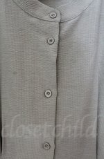 画像2: 【SALE】axes femme / ノーカラーシャツワンピース  カーキベージュ O-25-10-31-3006-AX-OP-IG-ZT066 (2)