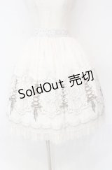 abilletage / プリンセス柄シフォンスカート（ミディアム）  アイボリー O-25-10-31-3063-GO-SK-IG-OS
