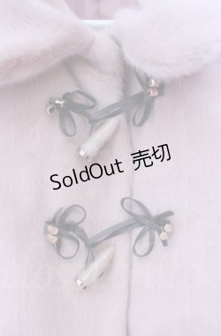 画像2: axes femme POETIQUE / リボントグル釦ファーコート  ピンク O-25-10-31-3001-AX-CO-IG-OS