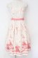画像1: Emily Temple cute / ROSEブーケバックリボンワンピース  アイボリー×ピンク O-25-10-31-3069-ET-OP-IG-OS (1)