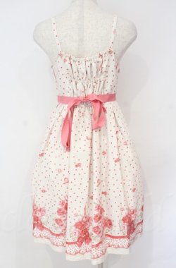 画像3: Emily Temple cute / ROSEブーケバックリボンワンピース  アイボリー×ピンク O-25-10-31-3069-ET-OP-IG-OS
