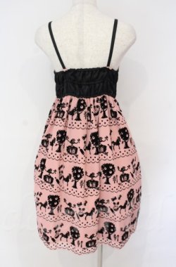 画像3: Emily Temple cute / pippiフロッキーptサロンワンピース  ピンク×クロ O-25-10-31-3070-ET-OP-IG-OS