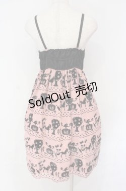 画像3: Emily Temple cute / pippiフロッキーptサロンワンピース  ピンク×クロ O-25-10-31-3070-ET-OP-IG-OS