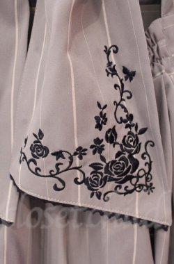 画像4: axes femme / バックリボンストライプジャンパースカート  ブルー O-25-10-31-3007-AX-OP-IG-OS