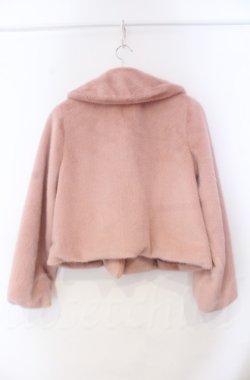 画像3: axes femme POETIQUE / リボントグル釦ファーコート  ピンク O-25-10-31-3001-AX-CO-IG-OS