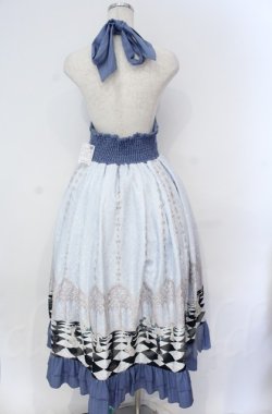 画像4: axes femme POETIQUE / チェスボードホルターワンピース  サックス O-25-10-31-3009-AX-SK-IG-OS