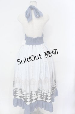 画像4: axes femme POETIQUE / チェスボードホルターワンピース  サックス O-25-10-31-3009-AX-SK-IG-OS