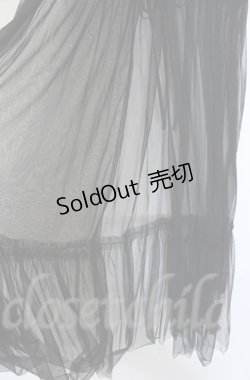 画像2: axes femme / シフォンオーバーキャミワンピース  クロ O-25-10-31-3010-AX-OP-IG-OS