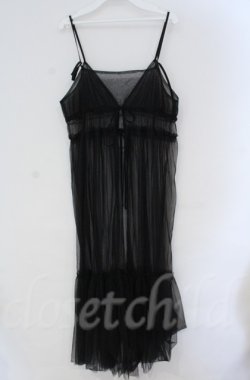 画像3: axes femme / シフォンオーバーキャミワンピース  クロ O-25-10-31-3010-AX-OP-IG-OS