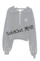 axes femme POETIQUE / モールニット風クロップドプルオーバー  クロ O-25-10-31-3002-AX-TO-IG-OS