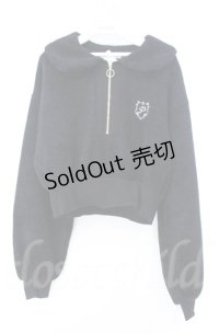 axes femme POETIQUE / モールニット風クロップドプルオーバー  クロ O-25-10-31-3002-AX-TO-IG-OS