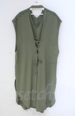 画像3: 【SALE】axes femme / バックレースアップロングジレ  グリーン O-25-10-31-3012-AX-TO-IG-ZT507 (3)