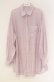 画像1: axes femme / スリット袖シアーシャツ  ピンク×シロ O-25-10-31-3013-AX-BL-IG-OS (1)