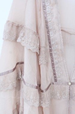 画像2: axes femme / 楊柳シフォンレースショール  ピンク O-25-10-31-3014-AX-TO-IG-OS