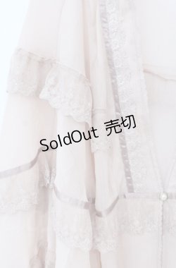 画像2: axes femme / 楊柳シフォンレースショール  ピンク O-25-10-31-3014-AX-TO-IG-ZT023