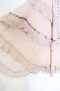 画像3: axes femme / 楊柳シフォンレースショール  ピンク O-25-10-31-3014-AX-TO-IG-OS