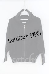 axes femme / ニットフードパーカー  クロ O-25-10-31-3015-AX-TO-IG-ZT328