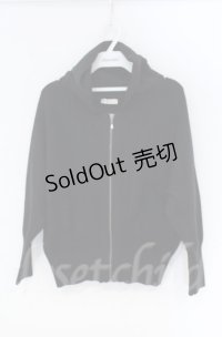 axes femme / ニットフードパーカー  クロ O-25-10-31-3015-AX-TO-IG-ZT328