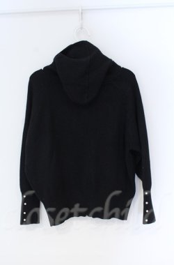 画像3: axes femme / ニットフードパーカー  クロ O-25-10-31-3015-AX-TO-IG-OS